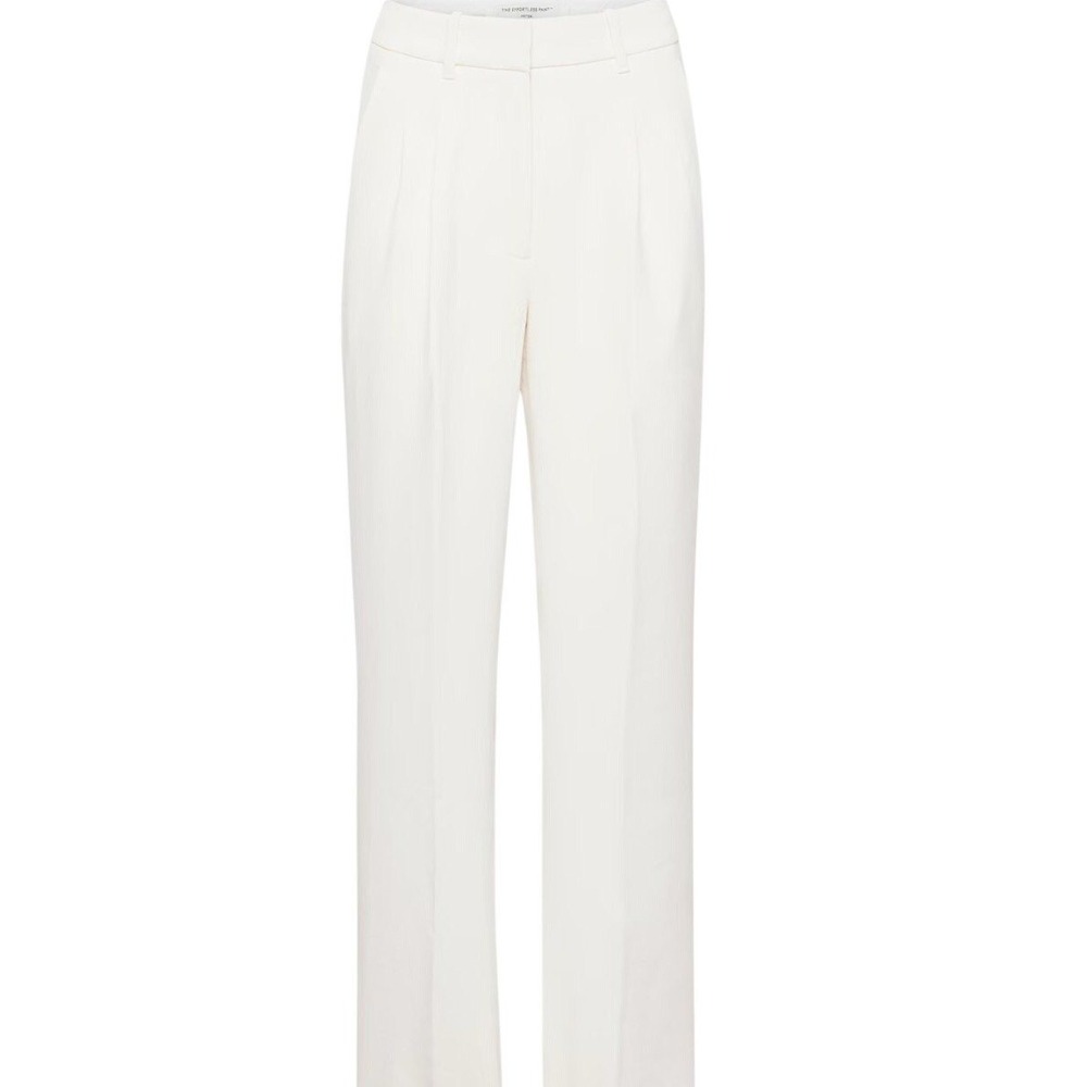 Aritzia Wilfred The Effortless Pant Curve-Fit Crepette Light Birch Size 0 - Picture 1 of 9